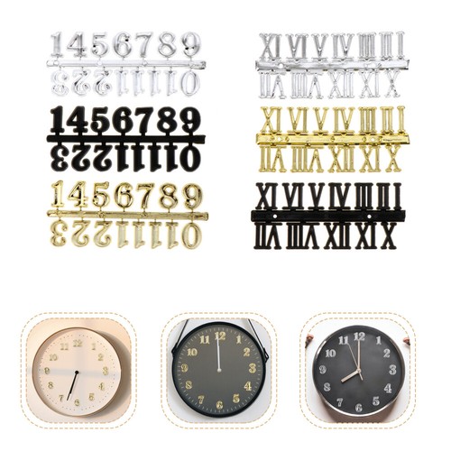 6pcs Clock Roman Numbers Digital Clock Replacement Part Digital Clock Kit - Bild 2 von 12