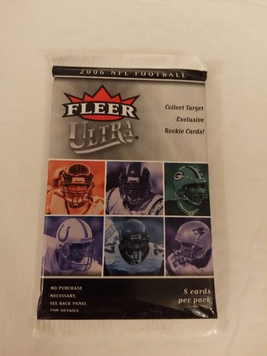 Tarjetas de fútbol americano Fleer Ultra NFL 2006 Target exclusivo lote de 2 paquetes de 8 tarjetas - Imagen 2 de 3
