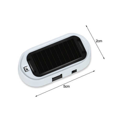 LED Fake Solar Car Alarm Warning Flash Light Security Anti-theft Accessories 1x - Bild 10 von 12
