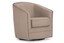 baxton studio porter classic retro beige fabric upholstered swivel tub chair