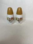 Vintage Indian Summer Milk Glass Salt Pepper Shaker set Westinghouse Gemco