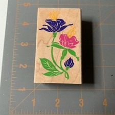 Rubber Stampede- Posh Impressions Fuchsia Flower Wood Mounted stamp Floral