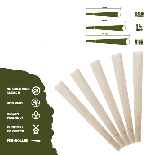 King Palm | 1 1/4 Size | Pre-rolled Cones Holds 0.75 Gram | 100 Pack Tube - Picture 6 of 7