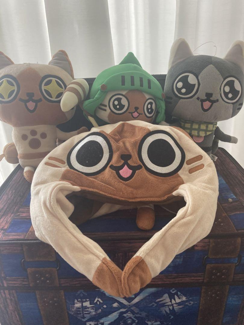MONSTER HUNTER Plush Toy Lot of 4 Airou Melaloo No tag Bulk sale Game Character