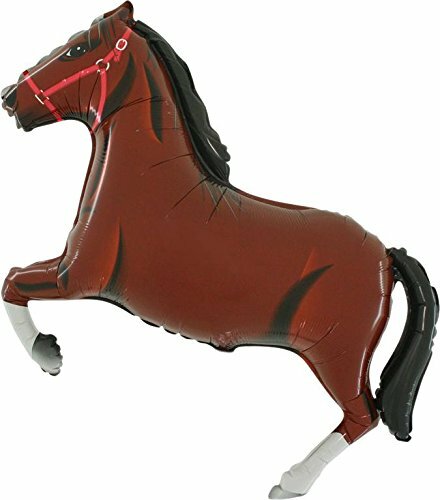 Toyland® 33 Inch Dark Brown Horse Shaped Foil Balloon (CS49) - 第 1/1 張圖片