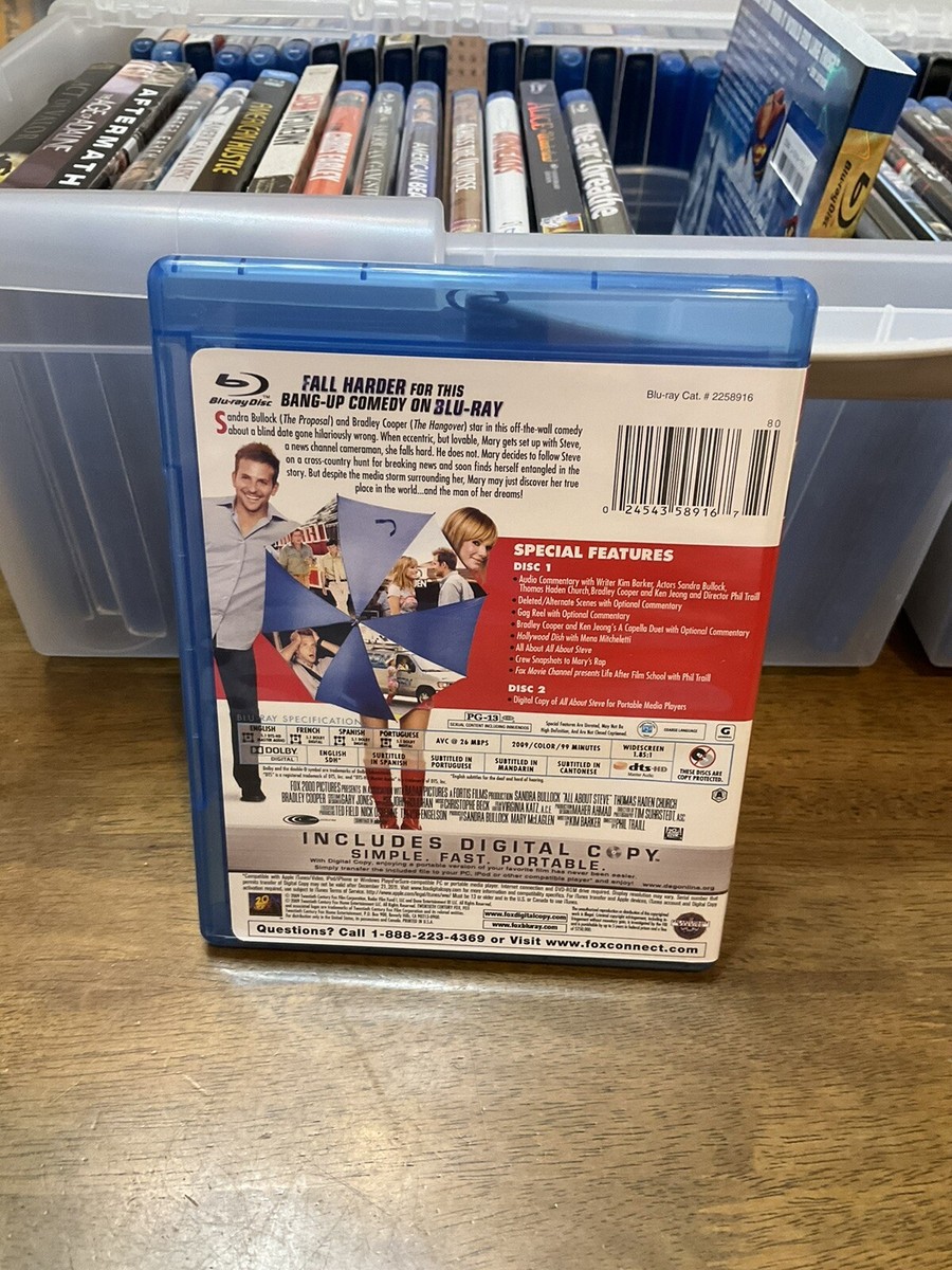 All About Steve (Blu-ray Disc, 2009, 2-Disc Set) 24543589167| eBay