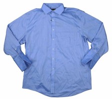 Tasso Elba Fine Herringbone Long Sleeve French Cuff Button Down Shirt NWT