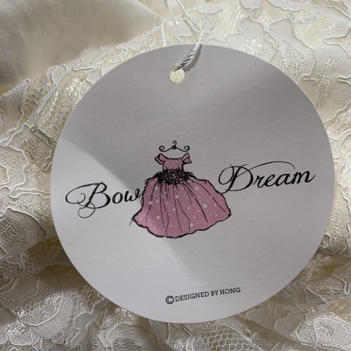 Bow Dream Girls Ivory Dress, Size 8 - Picture 14 of 16