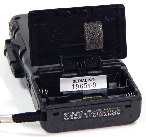 REGISTRATORE MICROCASSETTE SONY M-529V VOR EVP FA RUMORE QUANDO È SU TASCA PORTATILE - Foto 5 di 7