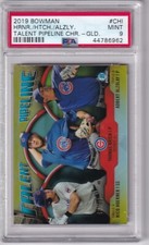 2019 BOWMAN CHROME TALENT PIPELINE - HOERNER / HATCH / ALZOLAY - GOLD - PSA 9