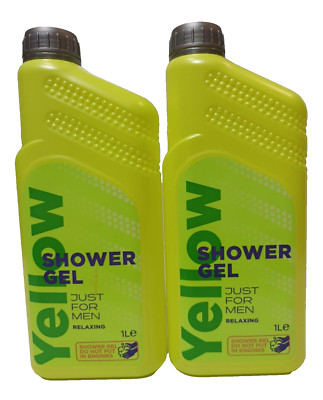 ( 2 x 1000 ml ) DUSCHGEL Neon Yellow NUR FÜR MÄNNER ERFRISCHEND 1L DUSCHGEL