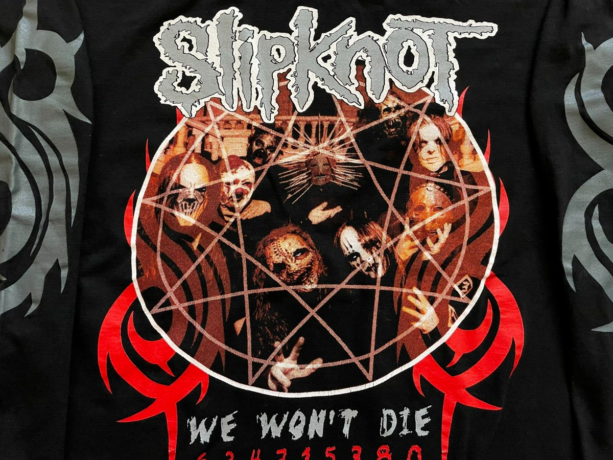 Vintage Slipknot Long Sleeve Shirt We Won't Die Jersey Tee Over