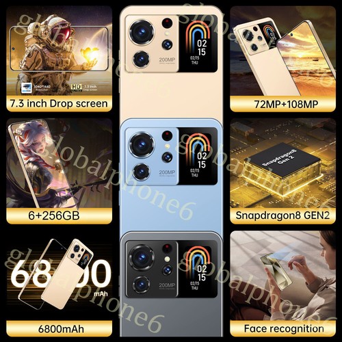 Unlocked S24 Secondary Screen 7.3" Smartphone Dual SIM Mobile Cell Phone Android - Afbeelding 7 van 21