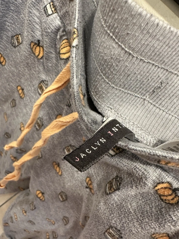 Jaclyn Smith Otoño Pijama Pantalones Talla S Jogger Estilo Café Calabaza Latte Foto 3 de 4