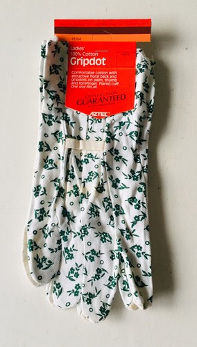 3 Pares GUANTES DE JARDÍN DAMAS 100% ALGODÓN DISEÑO FLORAL CON PUNTOS DE AGARRE EN LA PALMA - Imagen 4 de 21