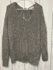Knox Rose Sweater, Grey, Lace, Size XXL