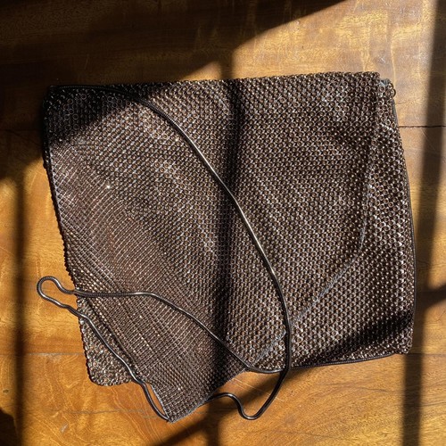 Vintage Mesh Shoulder Bag - Elegant Evening Accessory - Picture 8 of 9