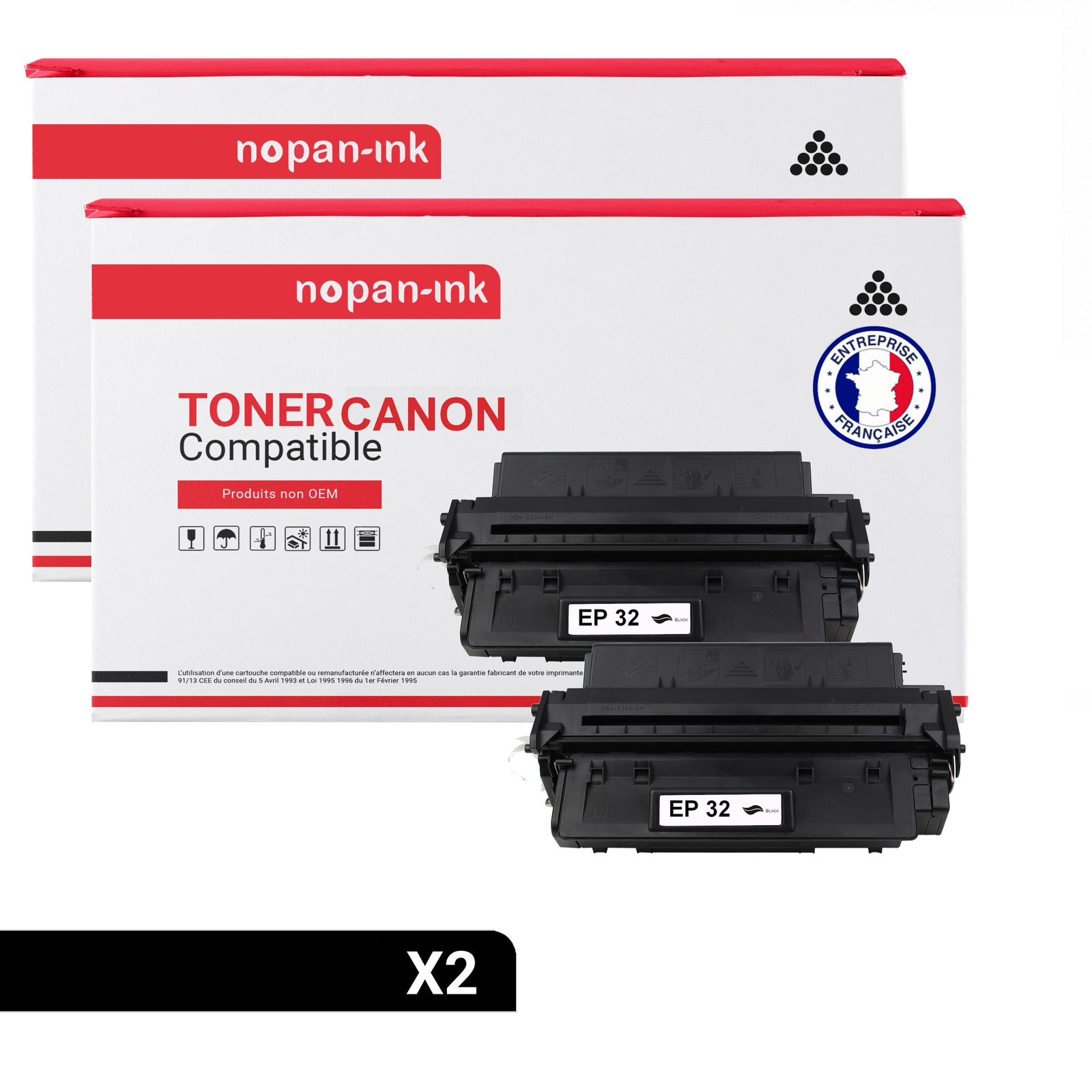 Toner EP32 Canon C4096 noir haute capacité pack de 2 pour éviter les pannes