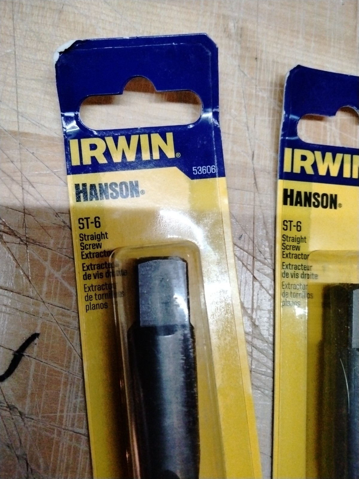 Lot Of 6 Irwin Hanson ST6 Straight Flute Screw Extractor 53606 Hand