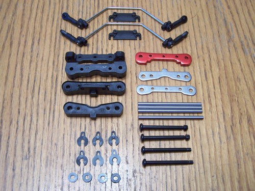 Arrma V5 Kraton 6s BLX Upper & Lower Hinge Pins Swaybars & Suspension Mount Set - Picture 2 of 2