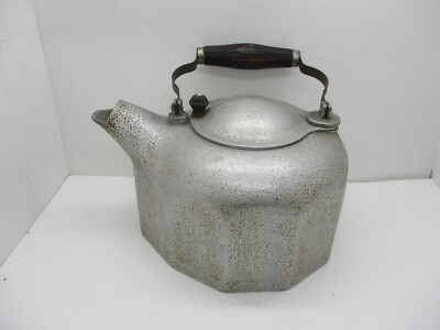 Large Vintage Aluminum Teapot .. Griswold?