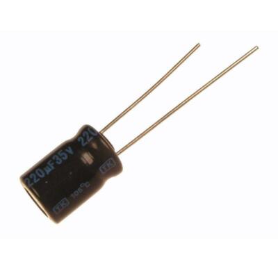 15 Jamicon TK 220uF 35V 105°C Elko Capacitor Radial 073388-