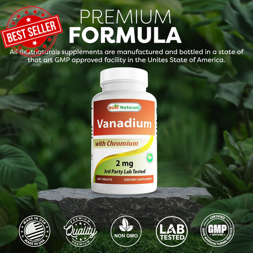 Vanadium with Chromium 180 Tablets - Picture 5 of 12