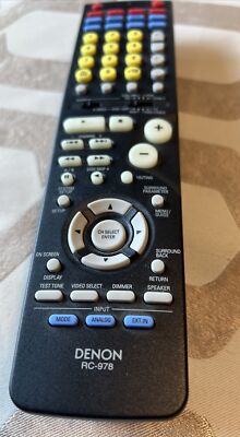 DENON RC-978 Stereo Receiver Remote Control for AVR-786, AVR-786S