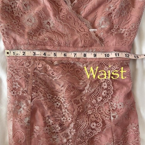 Majorelle Paisley Dress, Maxi, Blush, Lace Overlay, Strapless, Small - Picture 7 of 24