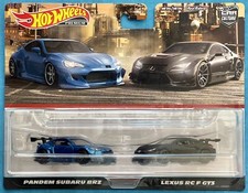 NEW HOT WHEELS 2023 PREMIUM TWIN PACK - PANDEM SUBARU BRZ & LEXUS RC-F GT3 - JDM