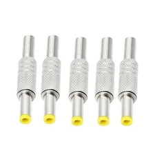 DC Power Jack 5.5mm x 2.5mm Male Plug Adapter Connector With Metal Handle 10pcs