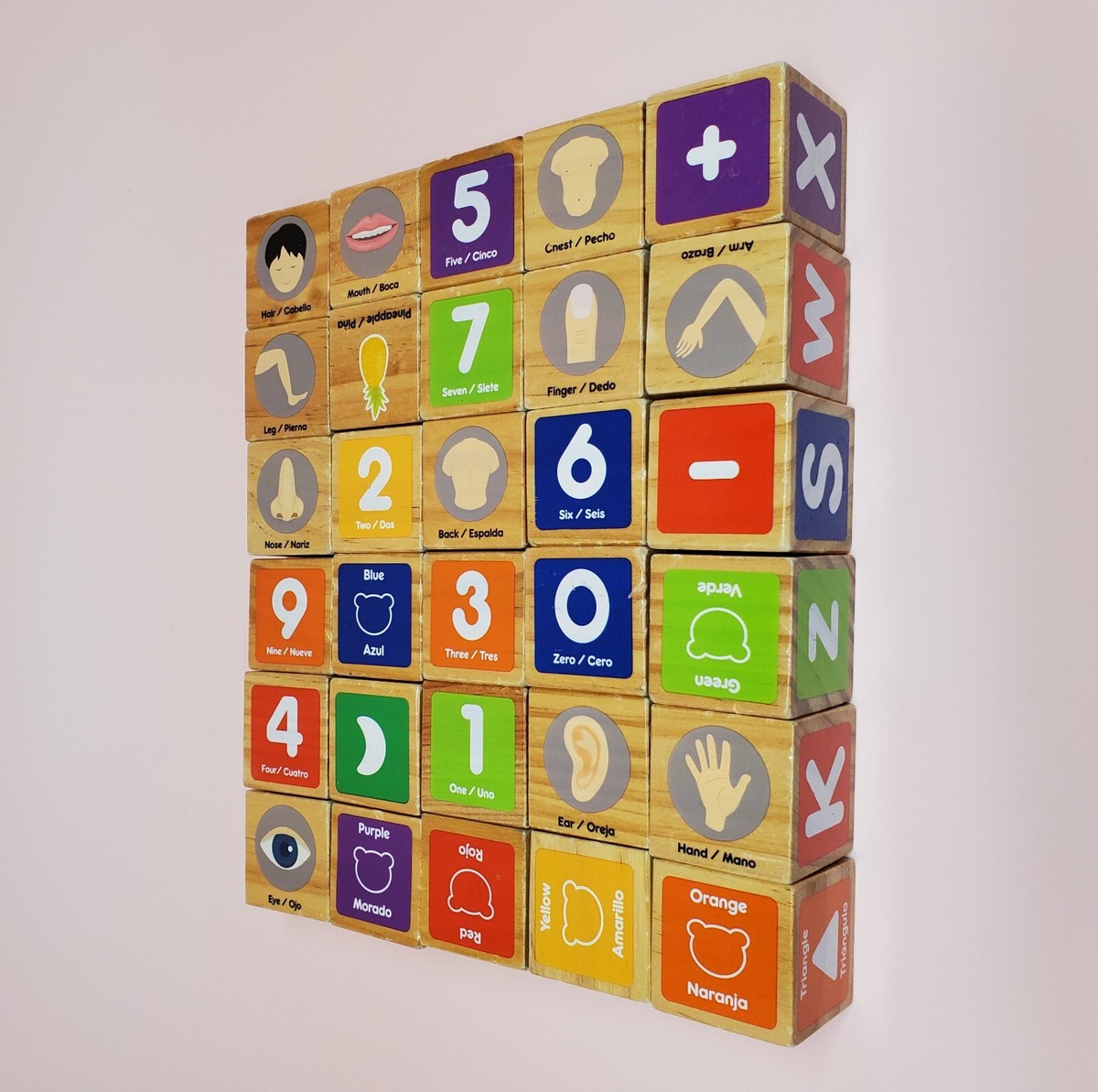 ABC 123 Blocks - Large Learning Letter - Number - Shape - Animal