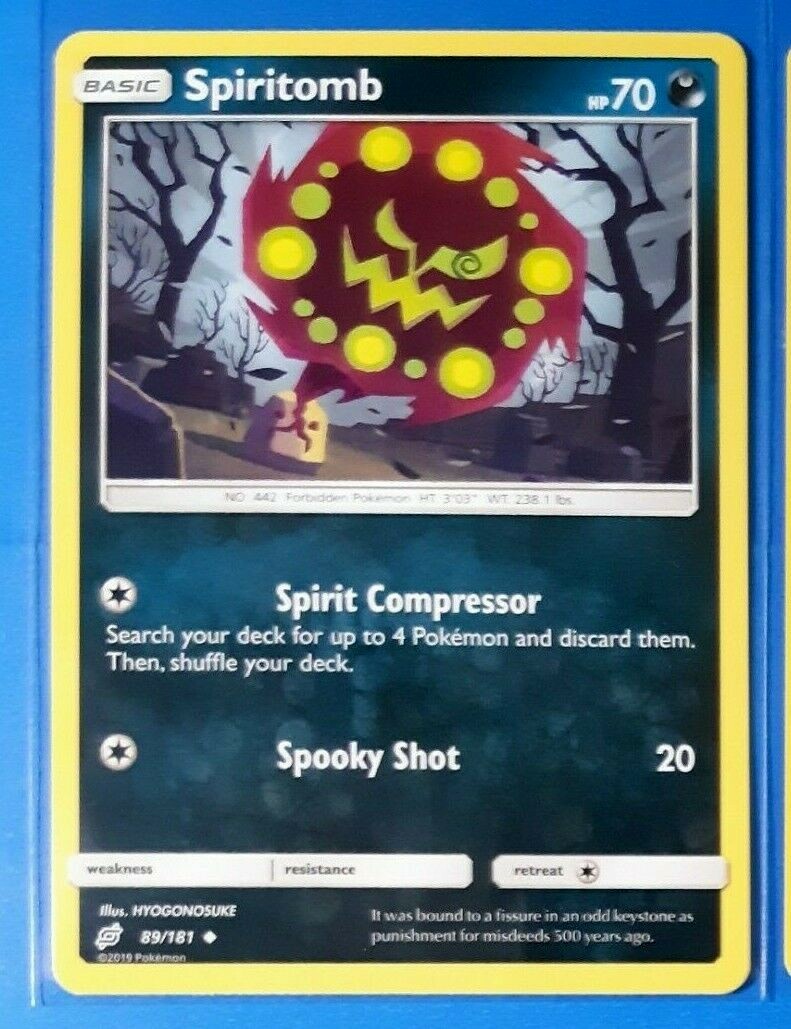 2x Spiritomb 89/181 Pokemon card SM Team Up uncommon NM