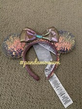 Walt Disney World 50th Anniversary EARidescent Minnie Sequin Ears Headband NEW
