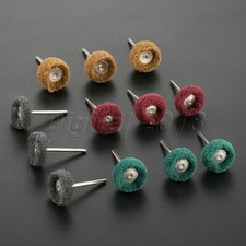 25mm Round Polishing Wheel Pad Kit Cleaning Buffing Abrasive Rotary Tool 12pcs