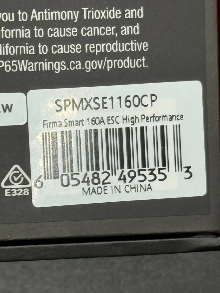 Spektrum RC Firma 8S 160 Amp Brushless Smart ESC SPMXSE1160CP - Image 3 of 4