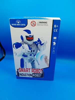 Bots Smart Bot Hi-Tech Robot USB Charge 50 Actions Blue White New In Box
