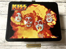 KISS GENE SIMMONS Showa retro tin can lunch box Japan Vintage Rare