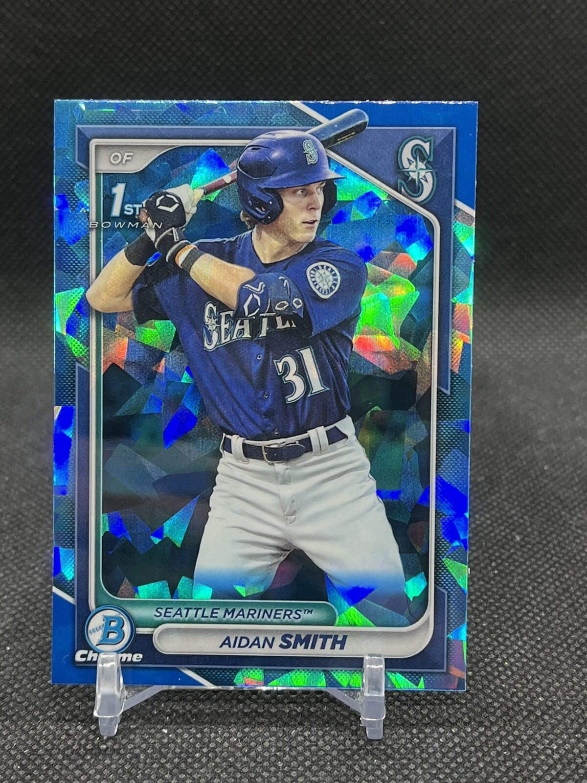 AIDAN SMITH ⚾️ 2024 1st Bowman Chrome Sapphire #BCP-45 | Seattle Mariners