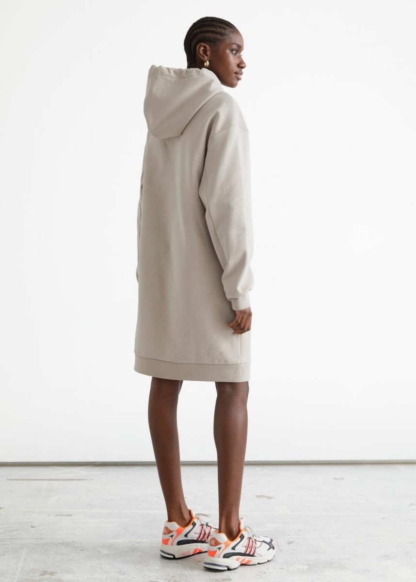oversize hoodie dress Long Hoodie Dress for Women | Warm Sweatshirt With Long Sleeves and Pockets | Handmade