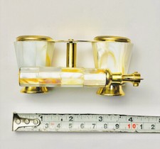 Mother of Pearl Brass Spyglass Vintage Look White Mother Of Pearl Binocular Gift