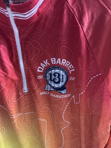 2022 Oak Barrel Half Marathon Jack Daniel’s Race Pullover Large 1/4 Zip - Picture 5 of 11