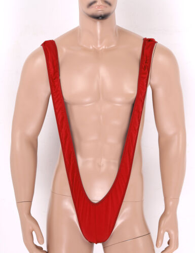 Para hombre Micro Body Deep V Mankini Tangas Traje de baño Bikini Suspendedor Ropa interior - Imagen 7 de 26