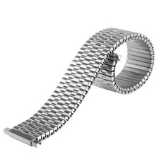16/18/20/22mm Silver/Black/Gold Elastic Stainless Steel Watch Band Replacement