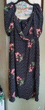 $169 NEW SUZANE BETRO FLORAL POLKA DOT DRESS PLUS SIZE 2XL 2 X women
