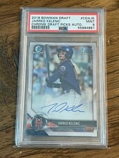 2018 Bowman Draft JARED KELENIC cdajk Chrome Draft Picks AUTO PSA 9 MINT