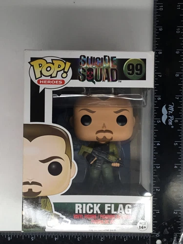 FUNKO POP! DC Suicide Squad: Rick Flag #99 Vinyl Figure SEE PICS B03