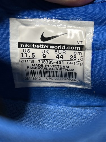 Nike Free TR Flyknit 5.0 Damen blau sportliche Laufschuhe 718785-401 Größe 11,5 - Bild 7 von 10