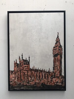 Original Ölbild • Daniel Pultorak • Unikat • Moderne Kunst • London Big Ben - Bild 1 von 4