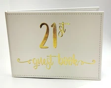 21st Birthday Guest Book Signing Signature Memories Keepsake Book Birthday Gift